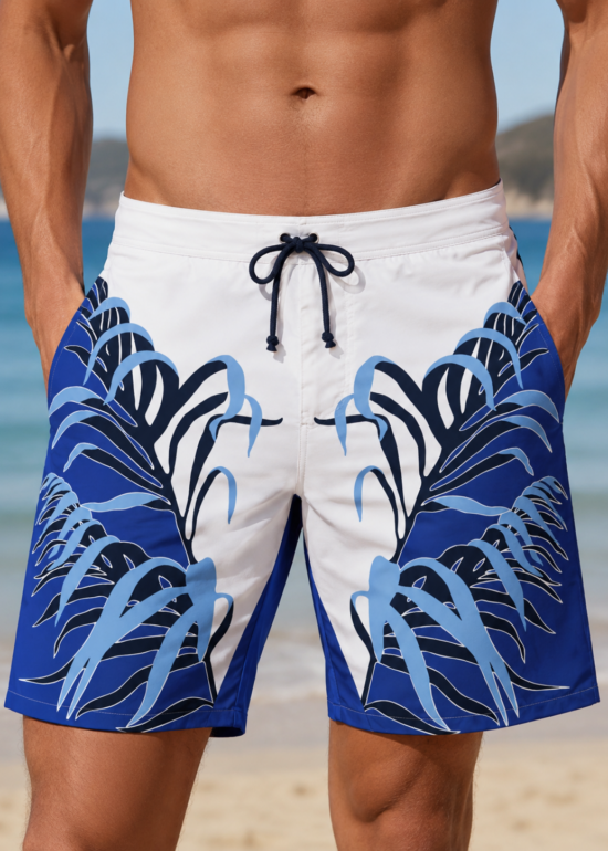 Șort de plajă bărbătesc – Blue Tropical